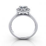 Heart Engagement Ring, Platinum, RH1, TF