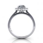 Cushion Engagement Ring, Platinum, RH1, TF Cushion Engagement Ring, Platinum, RH1, TF