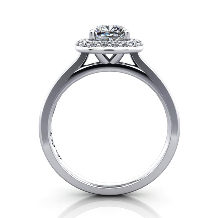 Cushion Engagement Ring, Platinum, RH1, TF Cushion Engagement Ring, Platinum, RH1, TF