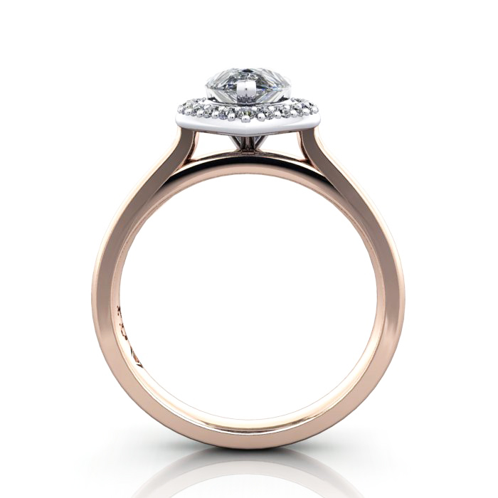 Pear Engagement Ring, RG, RH1, TF