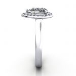 Pear Engagement Ring, PLAT, RH1, SV