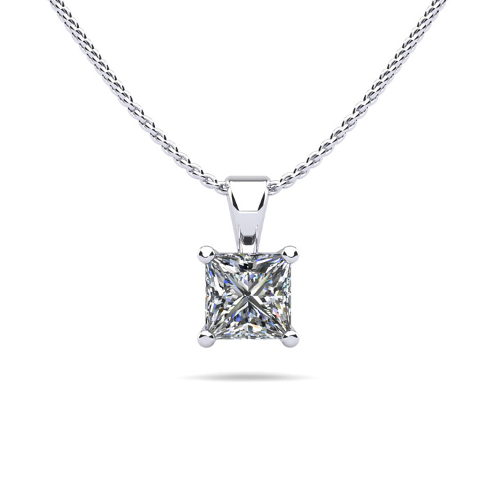 Princess Cut Diamond Pendant
