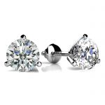 Martini Stud Earring Platinum