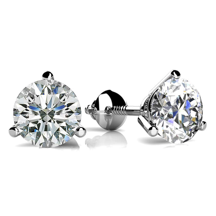 Martini Stud Earring Platinum