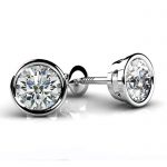 Rubover Stud Earring Platinum