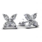 Marquise Diamond Stud Earrings