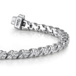 Diamond Bracelet SD939 Platinum image 2 Diamond Bracelet SD939 Platinum image 2