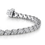 Diamond Bracelet SD939 White Gold image 2
