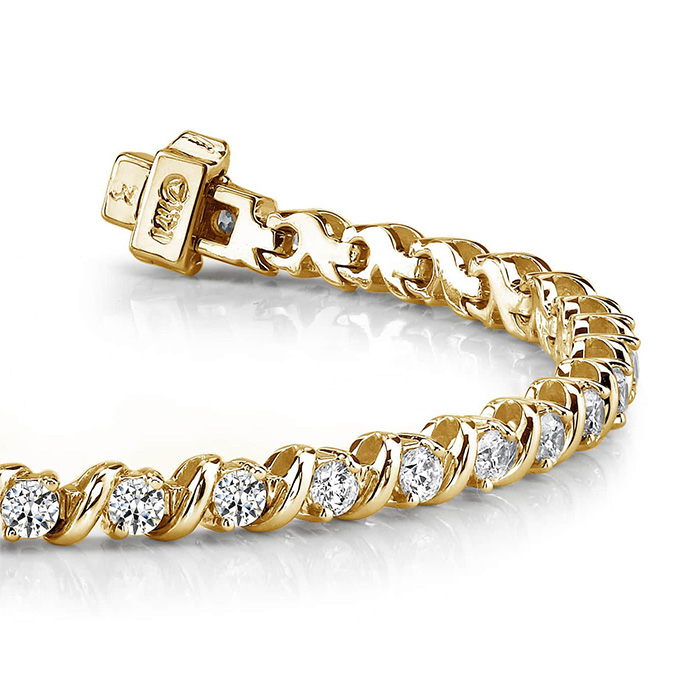 Diamond Bracelet SD939 Yellow Gold image 3