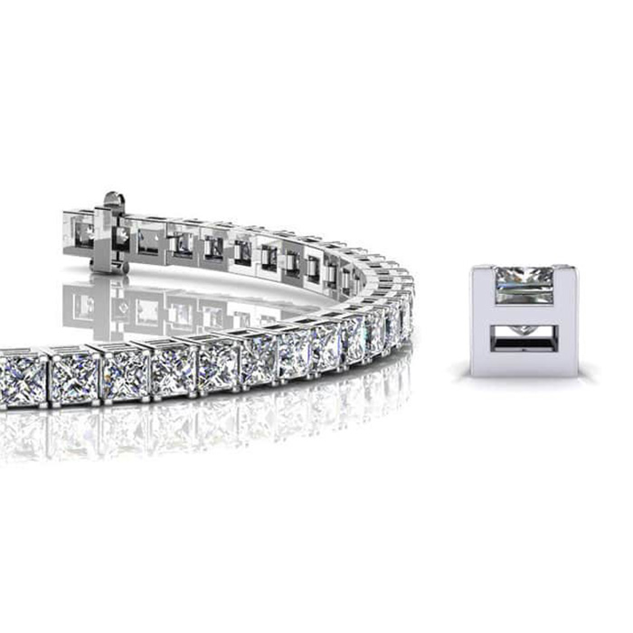 Diamond Bracelet SB847 Platinum image 3