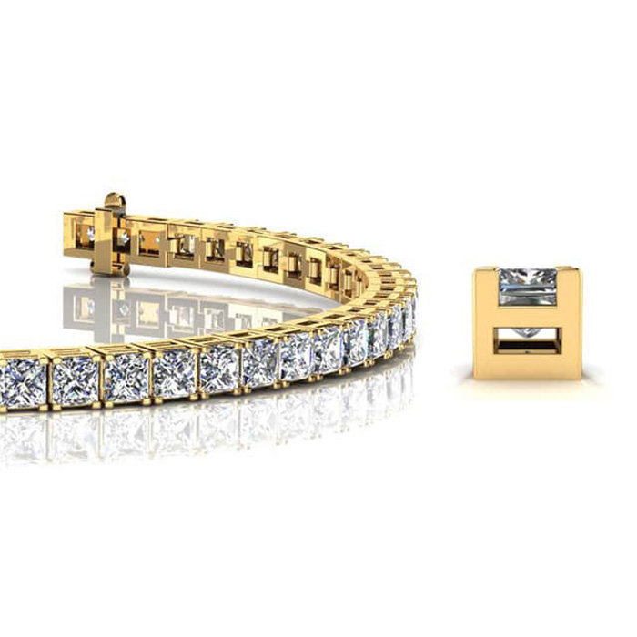 Diamond Bracelet SB847 yellow Gold image 3