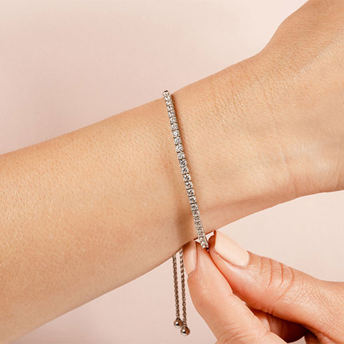 Diamond Bracelet SB845-BL White Gold image 2