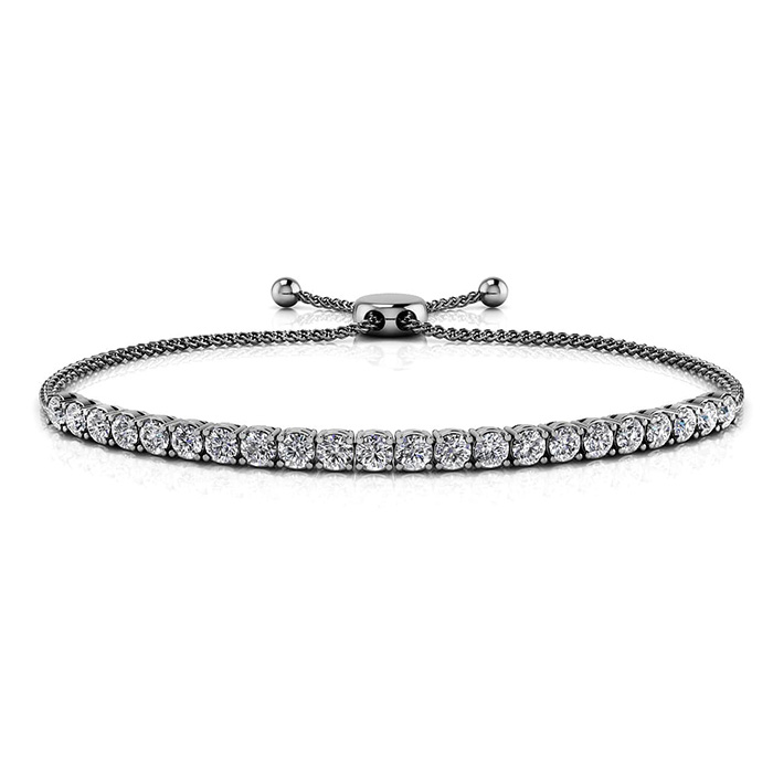 Diamond Bracelet SB845-BL White Gold image 3