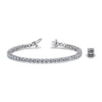 Diamond Bracelet SB845 Platinum image 2