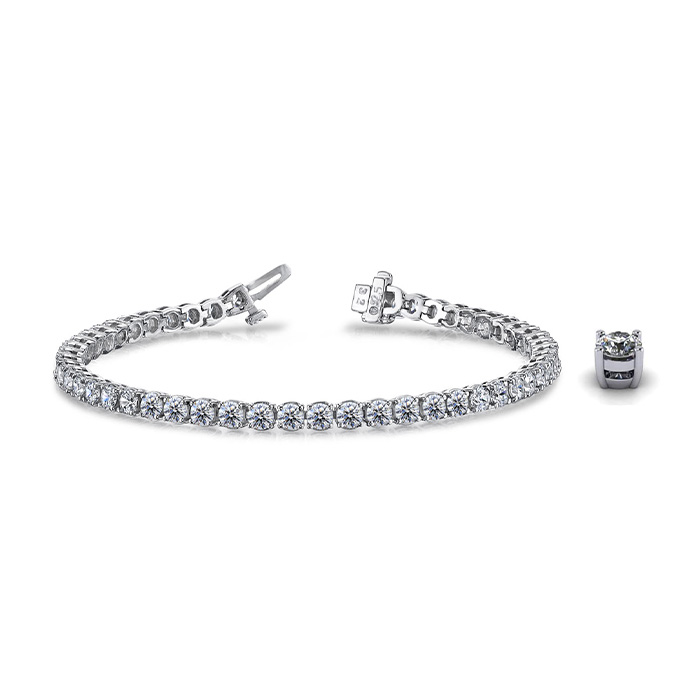 Diamond Bracelet SB845 White Gold image2 Diamond Bracelet SB845 White Gold image2