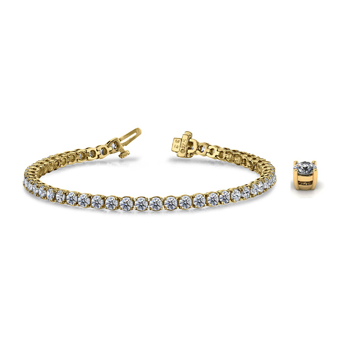 Diamond Bracelet SB845 Yellow Gold image 1