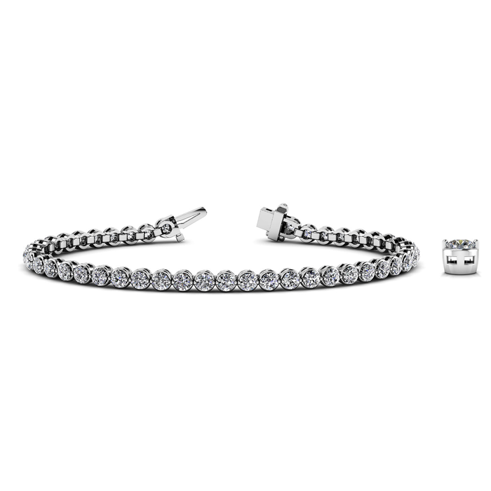 Diamond Bracelet PD SB778 Platinum Image1 Diamond Bracelet PD SB778 Platinum Image1