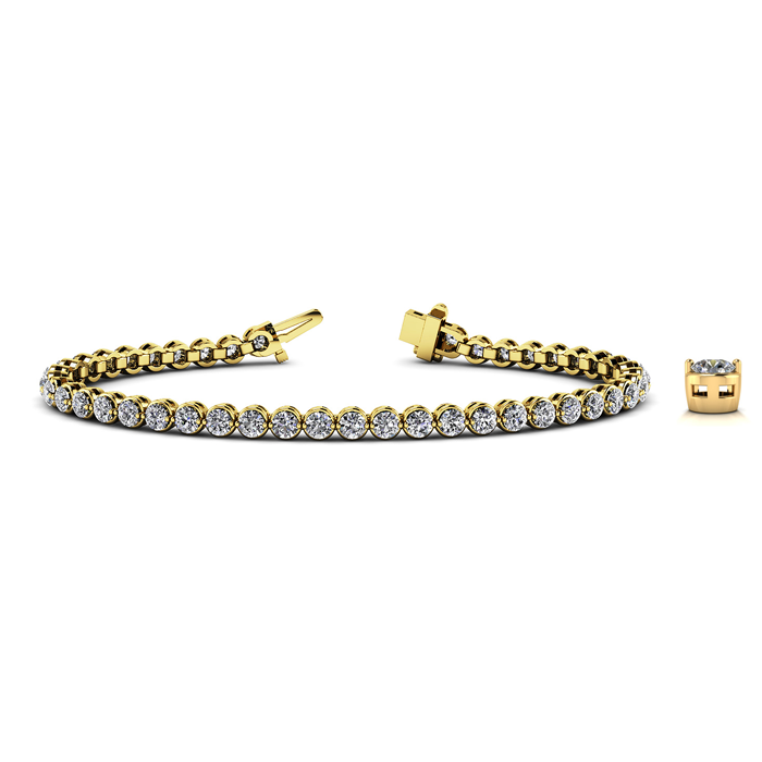 Diamond Bracelet PD SB778-A Yellow Gold Diamond Bracelet PD SB778-A Yellow Gold