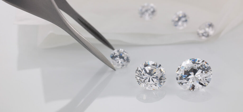 Diamonds with different carat