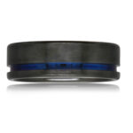 Black Zirconium Wedding Ring PD721