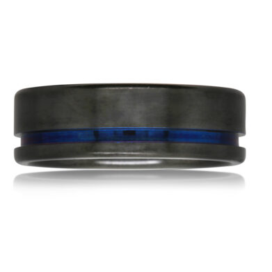 Black Zirconium Wedding Ring PD721