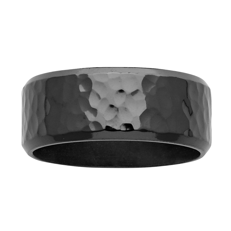 Black Zirconium Wedding Ring PD631Z