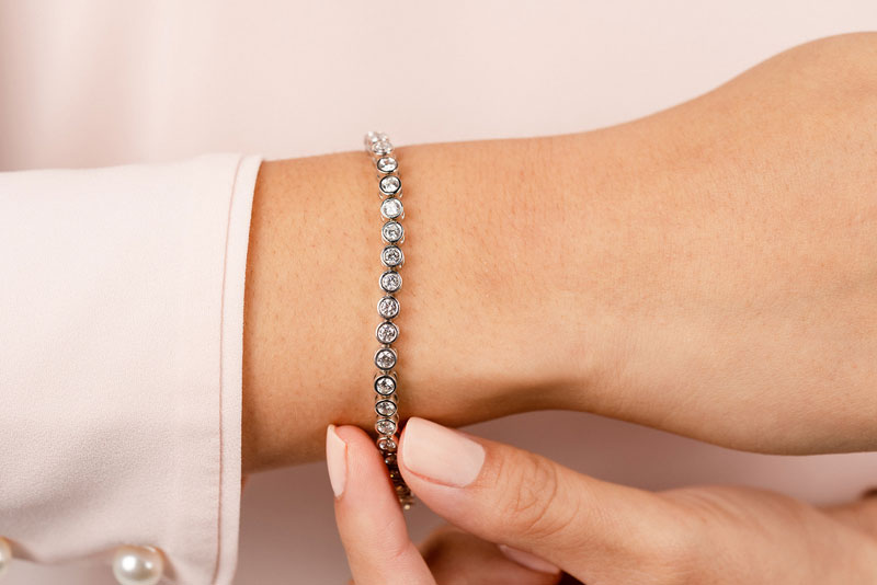 Diamond Bracelet PD SB276- Yellow Gold Image 3 Diamond Bracelet PD SB276- Yellow Gold Image 3