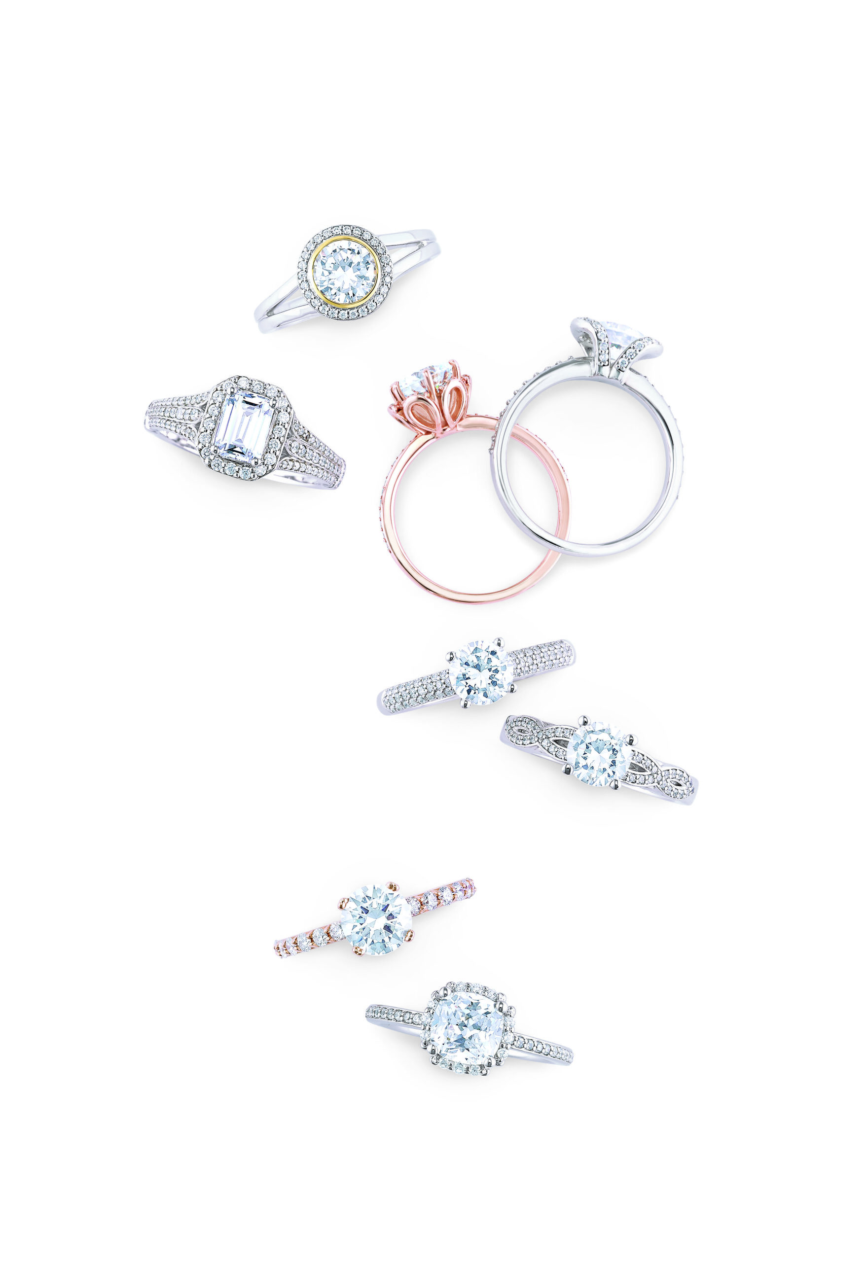 Selection of Diamond Rings