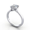 Thumb Princess Diamond Ring RS1 Platinum 3D