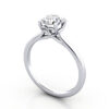 Thumb Diamond Ring RS1 White Gold 3D
