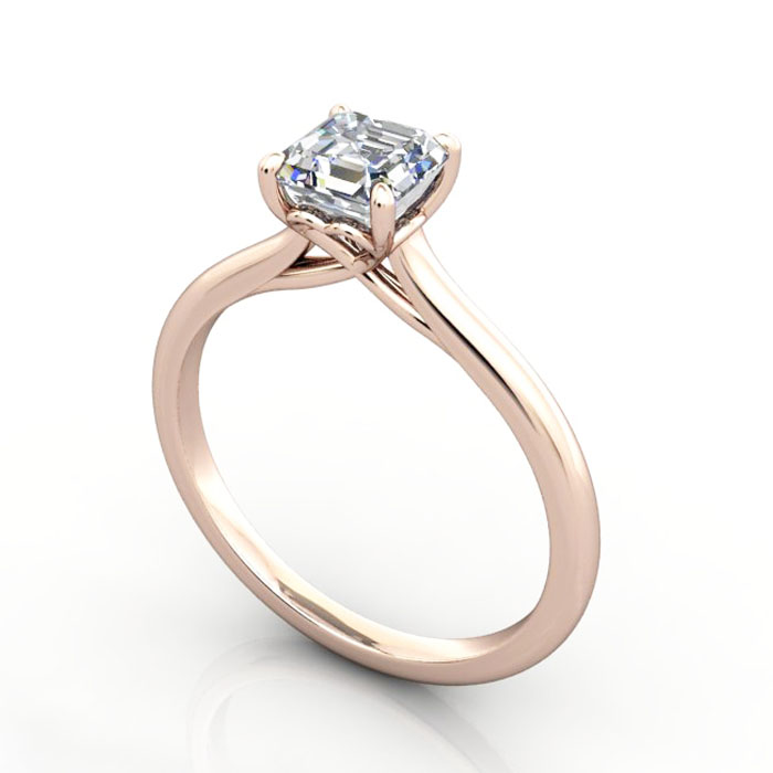 Asscher cut Diamond Ring image