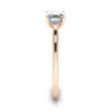 Asscher Diamond Ring RS1 Rose Gold SV