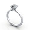 Asscher Diamond Ring RS1 Platinum 3D