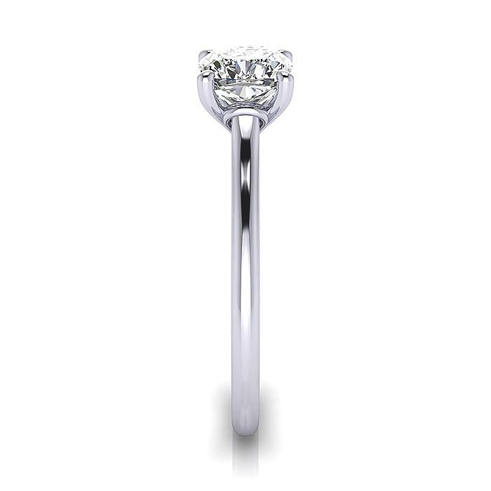 Cushion Diamond Ring RS1 White Gold SV