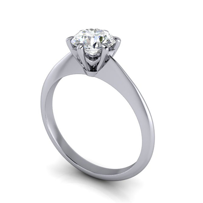 Thumb Diamond Ring RS4 Platnium 3D