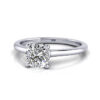 Cushion Diamond Ring RS1 White Gold LF