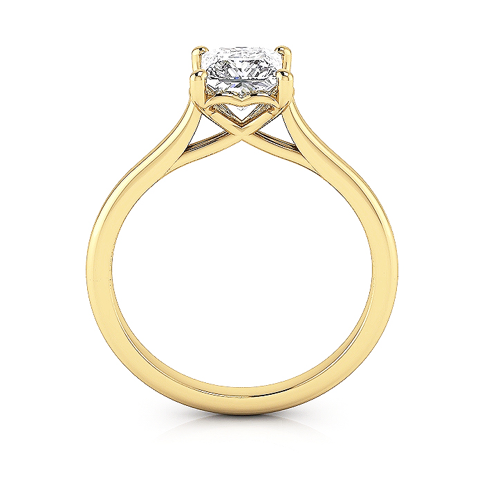 Princess Diamond Ring RS1 Yellow Gold TF
