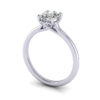 Oval Diamond Ring RS1 Platinum 3D Image