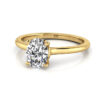 Oval Diamond Ring RS1 Yellow Gold LF
