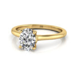 Oval Diamond Ring RS1 Yellow Gold LF Oval Diamond Ring RS1 Yellow Gold LF