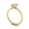 Emerald cut Diamond Ring Yellow Gold RS1 3D Emerald cut Diamond Ring Yellow Gold RS1 3D