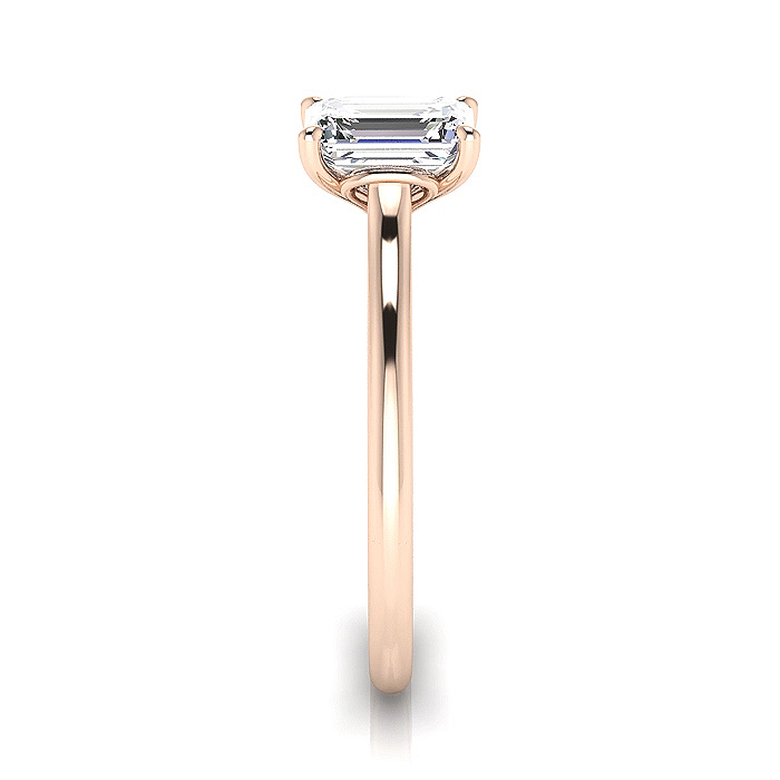 Emerald Diamond Ring RS1 Rose Gold SV Emerald Diamond Ring RS1 Rose Gold SV