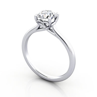 Diamond Ring RS1 White Gold 3D