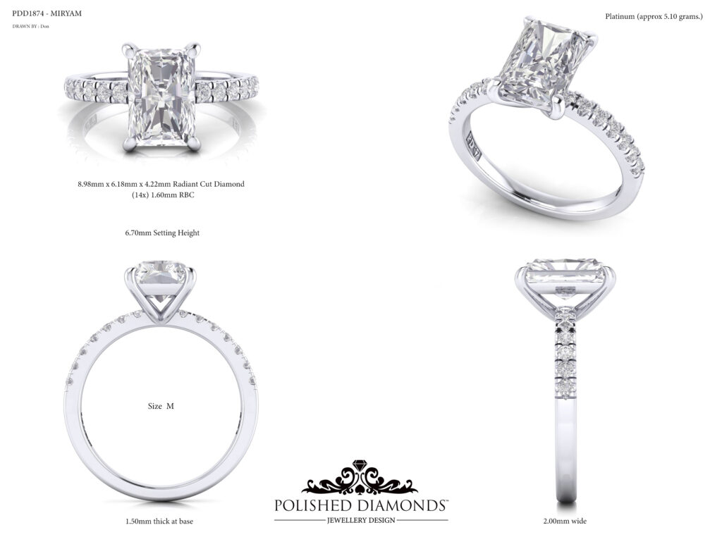 Platinum Radiant Ring