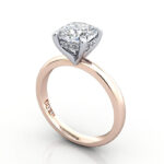 Cushion Diamond Ring Rose Gold RS51 3D Cushion Diamond Ring Rose Gold RS51 3D