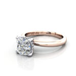 Cushion Diamond Ring Rose Gold RS51 LF Cushion Diamond Ring Rose Gold RS51 LF