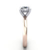 Cushion Diamond Ring Rose Gold RS51 SV