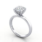 Cushion Diamond Ring White Gold RS51 3D Cushion Diamond Ring White Gold RS51 3D