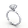 Thumb Cushion Diamond Ring Platinum RS51 3D