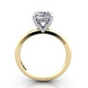 Cushion Diamond Ring Yellow Gold RS51 TF